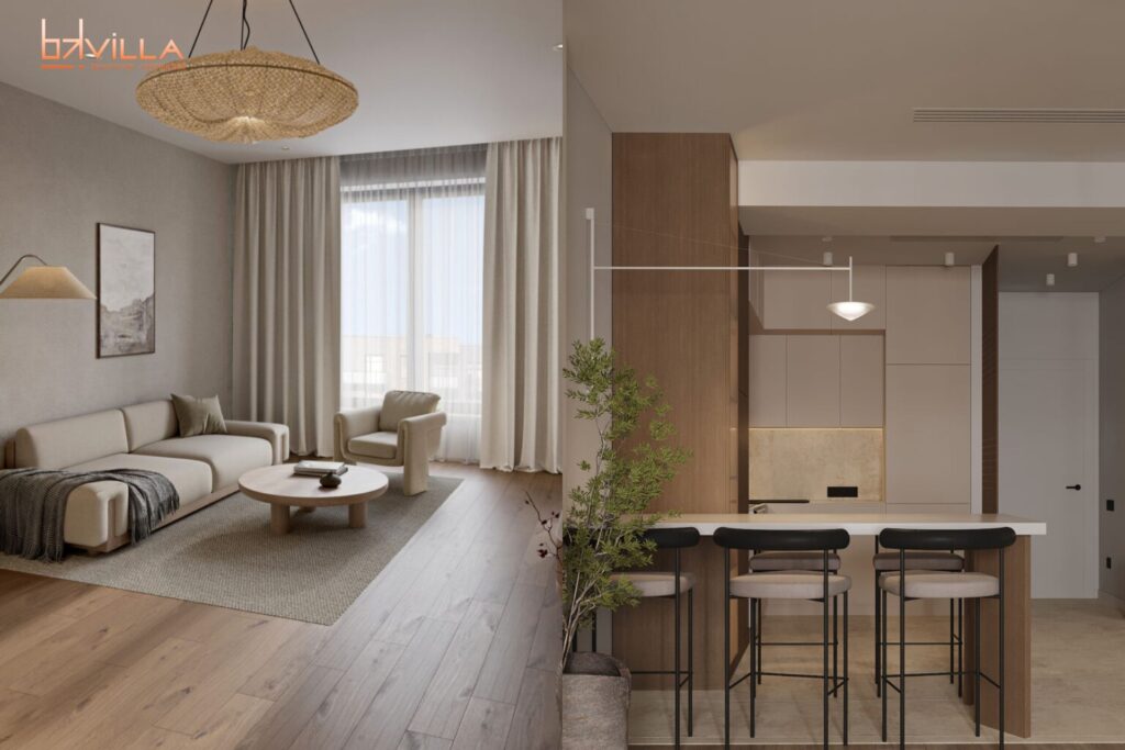 Thiết kế thi công nhà phố phong cách Japandi