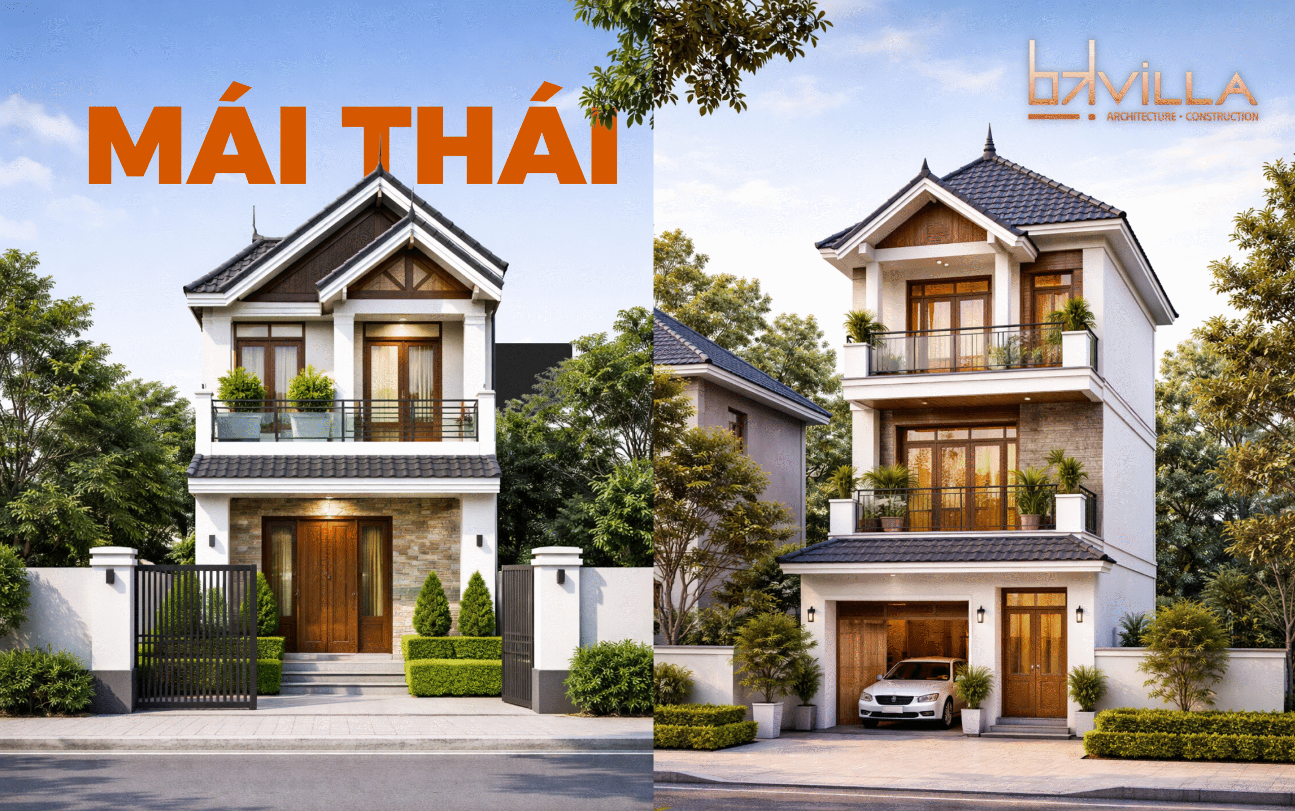 Nhà phố mái Thái và Những điều cần lưu ý